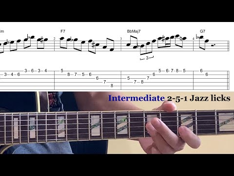 2-5-1 Jazz licks in Bb