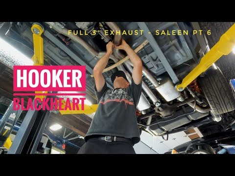 Hooker Blackheart Exhaust (Full 3 inch) on Foxbody Mustang - Saleen 89-421