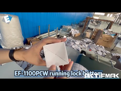 EF-1100 Otomatik Katlama Yapıştırma Makinası Dip Kilit İş Örneği