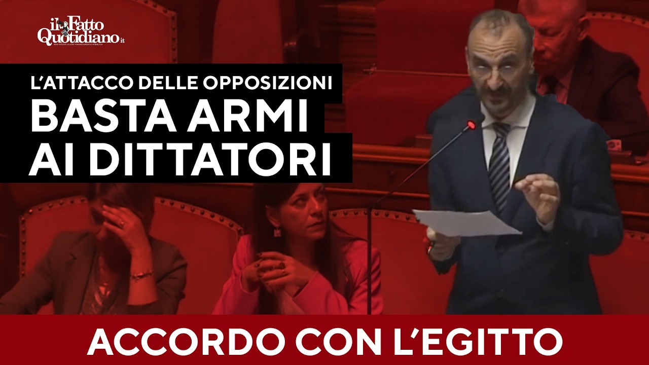 "L'Egitto calpesta i diritti, il Governo gli vende le armi". L'attacco di M5S e Pd in Senato