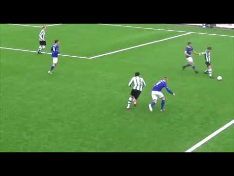 de 2-0 van Jermain Baicadila bij SC Genemuiden - v.v. Buitenpost