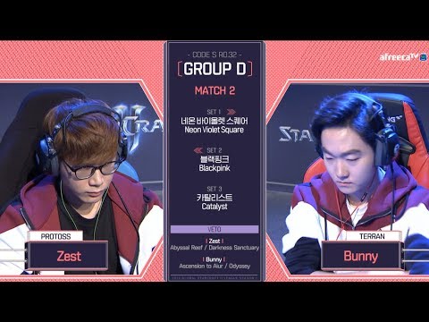 [2018 GSL Season 1]Code S Ro.32 Group D Match2 Zest vs Bunny