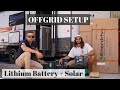 offgrid power system lithium battery solar caravan install upgraded our
setup