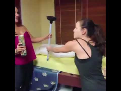 Katie vs Sarah (plunger incident) | The Challenge: Ruins