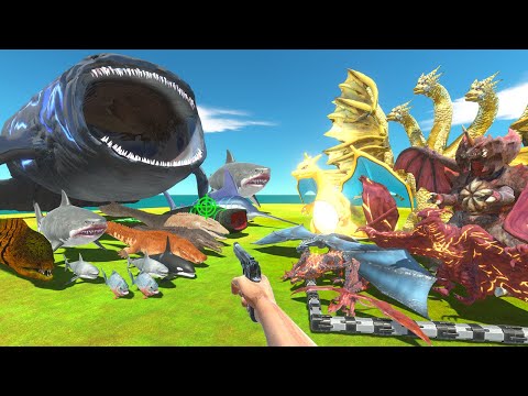FPS Avatar Rescue Dragon Monsters and Fights Sea Monsters - Animal Revolt Battle Simulator