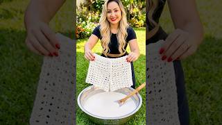 Turn a pair of lace shorts into a beautiful DIY garden decoration 🌹🌿