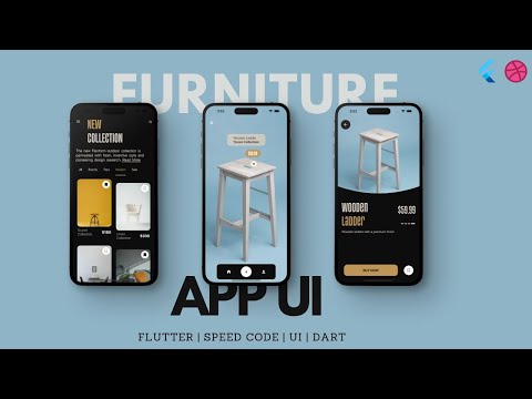 📱 Furniture App UI | Speed Code | Flutter | Dart 🍂