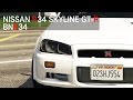 Nissan R34 GTR 0.1 для GTA 5 видео 11