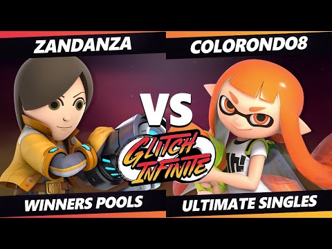 Glitch Infinite - Zandanza (Mii Gunner) Vs. Colorondo8 (Inkling) - SSBU Ultimate Tournament