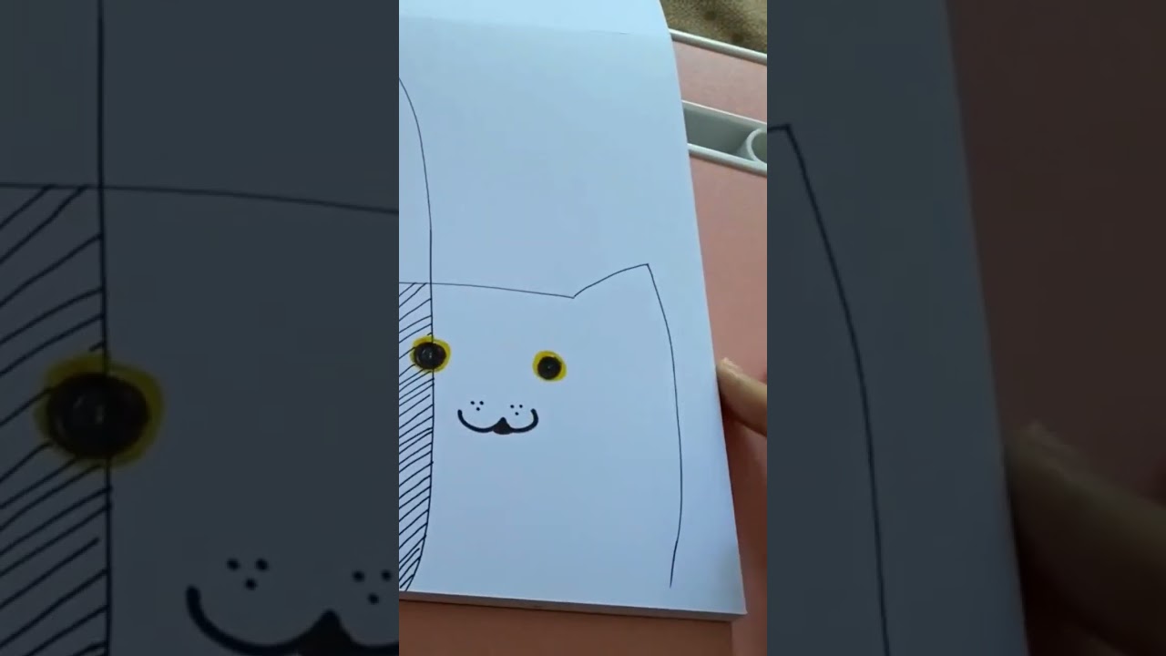 Doodle of two cute cats shaded precisely and nicely P2 #Coretanbahagia #short #shorts #short #fun