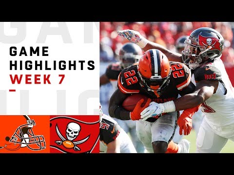 Browns vs. Buccaneers Week 7 Highlights | NFL 2018