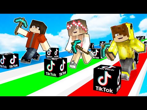 TİKTOK ŞANS BLOKLARI YARIŞI! 😱 - Minecraft