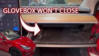 2017-23 Tesla Model 3 Glove Compartment Won’t Close • QUICK AND EASY FIX
