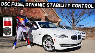 BMW F10 F11 DSC FUSE, DYNAMIC STABILITY CONTROL FUSE LOCATION BMW 528i 535i 520i 530i 550i 518d 520d