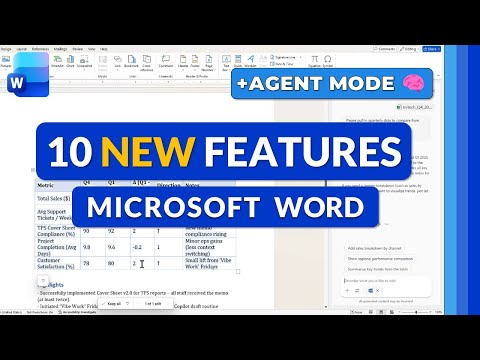 Microsoft Word: 10 Features + Agent Mode Microsoft Word: 10 Features + Agent Mode