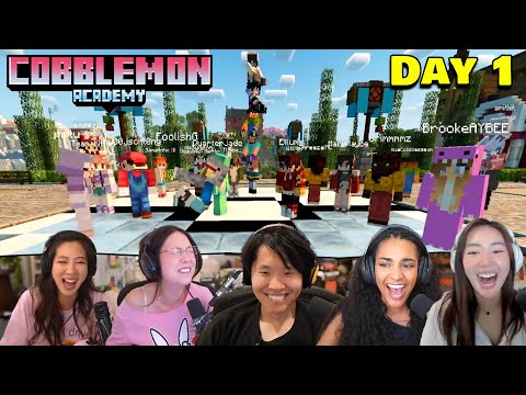 Best of Abe's Cobblemon Academy Day 1 | Disguised Toast, Sykkuno, QuarterJade, Sydeon, Fuslie & more