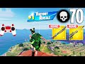 70 Elimination Solo Vs Squads Gameplay Wins Fortnite Chapter 5 Season 2 PS4 Controller