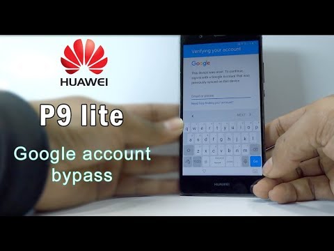 Huawei P9 lite google account remove