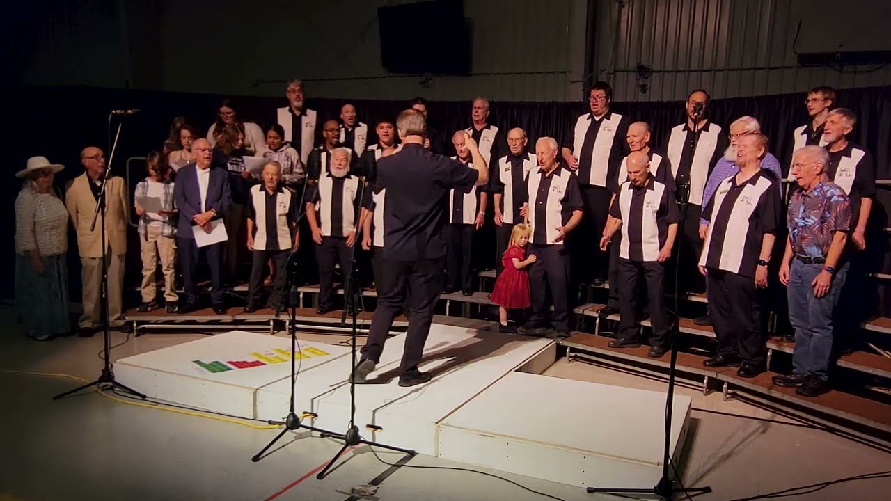 The Spirit of St. Louis Chorus and guests singing ‘Keep the Whole World Singing’ at their Spring Show 2026 in De Soto, MO.
