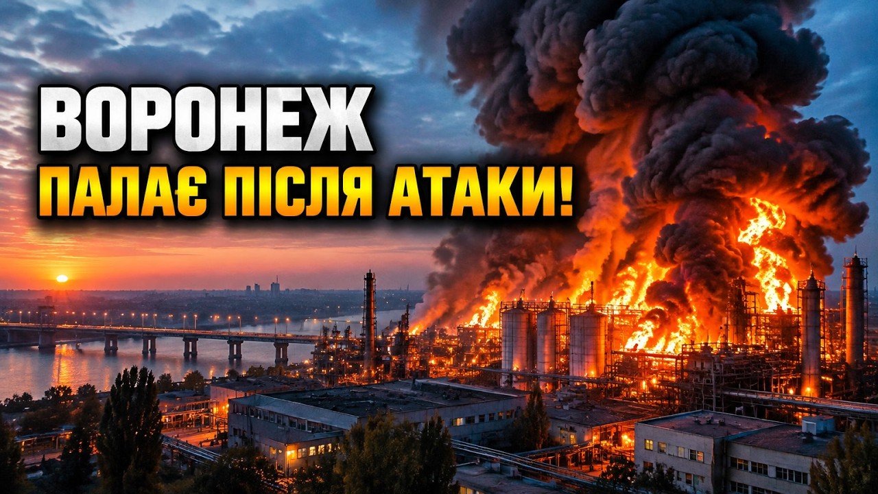 ⚡ Удар по мосту й заводу! Масована атака дронів паралізувала рух у Воронежі