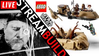 🔴 Building LEGO Star Wars Desert Skiff & Sarlacc Pit (75396) Live!