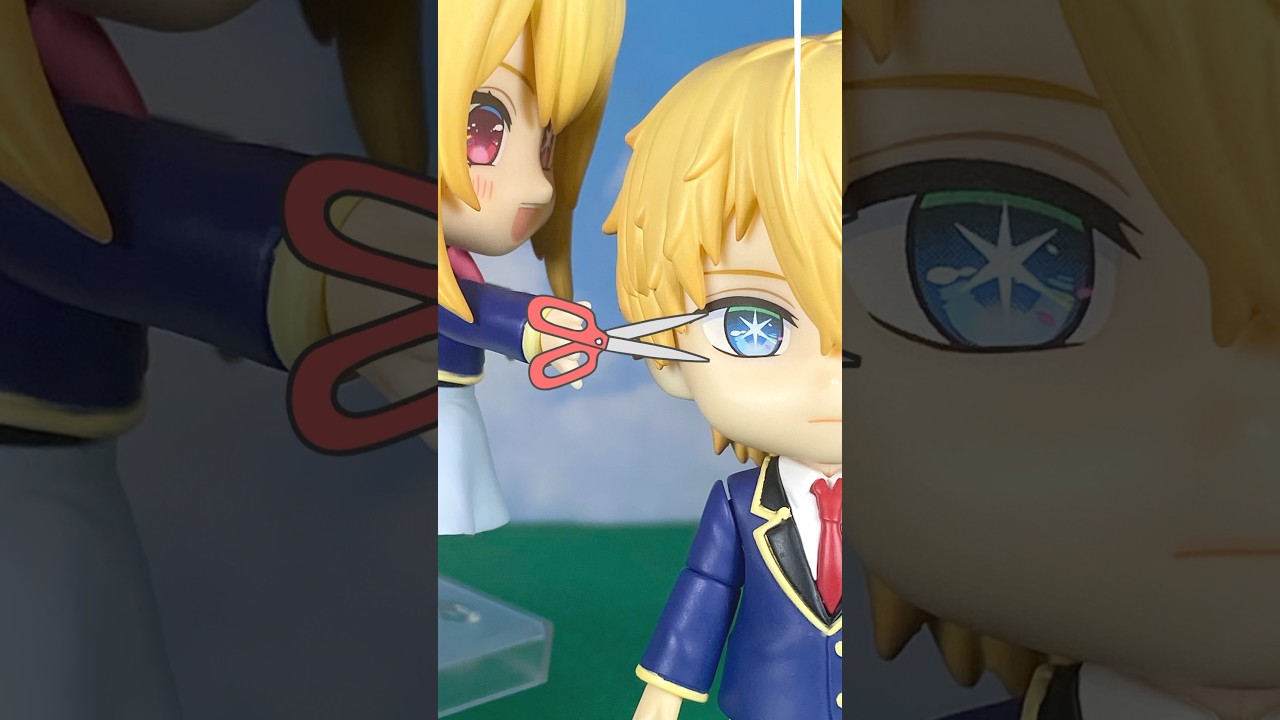 【Oshi no ko】ルビーに髪を切られるアクア⁉︎ #oshinoko #oshinokoanime #推しの子 #星野ルビー #星野アクア