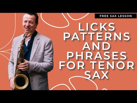 Tenor Sax Blues 🎷 Licks, Patterns & Phrases That Work