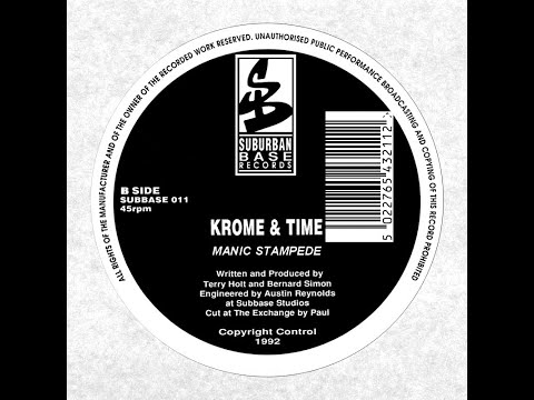 SUBURBAN BASE RECORDS [ SUBBASE011 : KROME & TIME - manic stampede - ] breakbeat