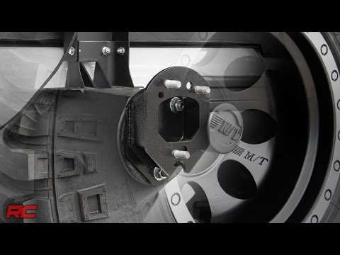 Installing Jeep Wrangler Spare Tire Spacer by Rough Country