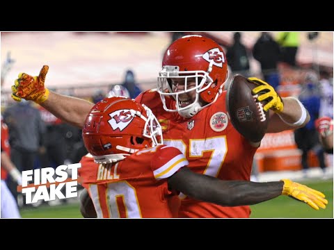 山姆．希爾（Tyreek Hill）還是崔維斯．凱西（Travis Kelce）？誰是馬霍姆斯（Mahomes）在超級盃LV最重要的武器？ | First Take (Tyreek Hill or Travis Kelce: Who is Mahomes' most important weapon in Super Bowl LV? | First Take)