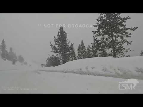 1-11-2023 Donner Pass, CA Incredible snow pack buries everything- I80 Shutdown- Blizzard