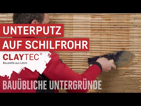 Unterputz auf Schilfrohr - CLAYTEC Lehmbaustoffe auf bauüblichen Untergründen - Anwendungsvideo