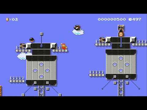 WORLD 6-1 マンセル要塞　Munsellfortress by やすぜろ - SUPER MARIO MAKER - NO COMMENTARY 1AV
