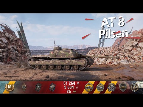 World of Tanks AT 8 -  3100 DMG - 9 Kills - Pilsen - death_train [WNB]
