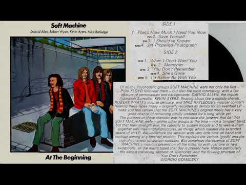 Soft Machine  1967  The Beginning