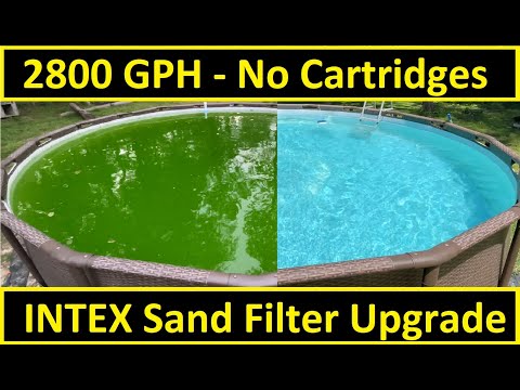 Intex Pool Sand Filter Setup/Demonstration