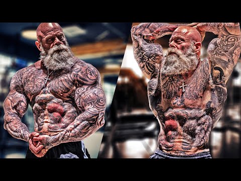 B@D@SS "GRANDPA" - MOST TATTOOED MUSCLE MONSTER - AGE IS JUST A NUMBER - Juan Rekers