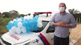 PREFEITO QUINHO ENTREGA AMBULÂNCIA AO POVOADO DO JATOBÁ