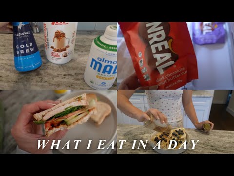 REALISTIC WHAT I EAT IN A DAY: quick + easy meals at home while focusing on high protein