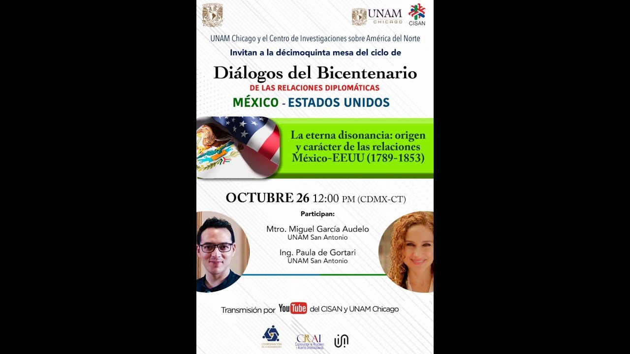 Diálogos del Bicentenario de las Relaciones Diplomáticas entre MEX-EEUU (Decimoquinta mesa)