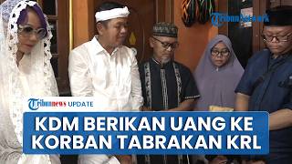 Momen Dedi Mulyadi Berikan Segepok Uang ke Para Korban Tabrakan KA Argo Bromo Anggrek vs KRL