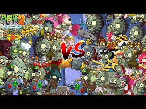 PvZ 2  Battle - Random Couple Gargantuar zombie Vs Couple Gargantuar Zombie - What Team will win?