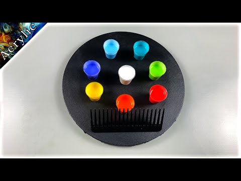 Waves of Chameleon Cells using a Comb   Amazing Abstract Art