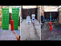 1 Hour Of Bottle Rolling Down Stairs ASMR Breaking Glass Bottles ASMR Compilation