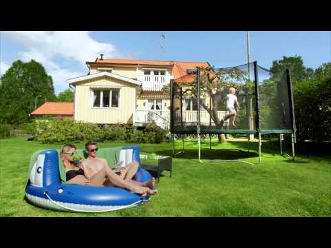 Trädgårdshopp studsmatta