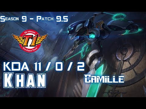 SKT Khan CAMILLE vs IRELIA Top - Patch 9.5 KR Ranked
