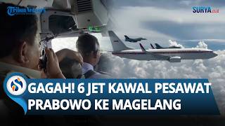 GAGAHNYA 6 Jet Tempur RI Kawal Pesawat Kepresidenan Prabowo ke Magelang Rayakan HUT TNI AU