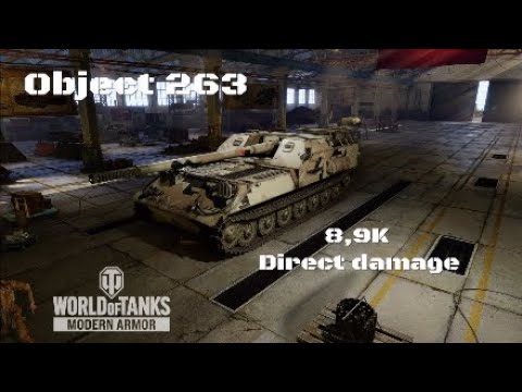 Object 263 in Kaunas: 8,9K direct damage | World of Tanks | Wot console