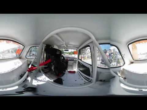 Tomasz Morawiec - Fiat 126p Pierwszy Podjazd Wyścigowy Sobota GSMP Magura 2018 - Onboard 360° Awaria