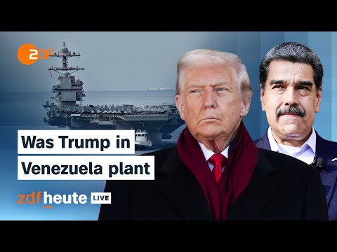 Venezuela: Trump confronts Maduro - USS Gerald R. Ford off South America | ZDFheute live